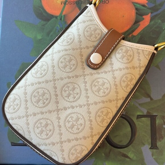 Tory Burch Handbags - Tory Burch | Monogram Phone Casual Style Leather Crossbody Shoulder Phon…